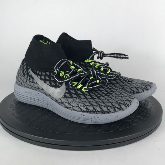 Nike LunarEpic Flyknit Shield H20 Black Running Shoes 849665-001 Womens Size 6.5 - Picture 3 of 12